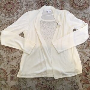 Charter Club one piece embellished sweater set